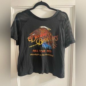 Vintage Doobie Brothers Cropped T-Shirt